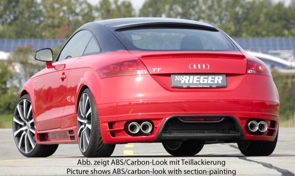 Rieger Heckansatz für Audi TT (8J) Carbon Look glänzend K 00099050