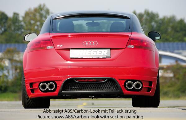 Rieger Heckansatz für Audi TT (8J) Carbon Look glänzend K 00099050