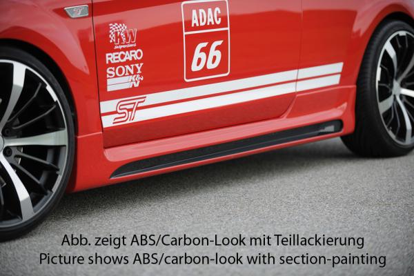 Rieger Seitenschweller links für Ford Focus 2 Carbon Look glänzend Y 00099103