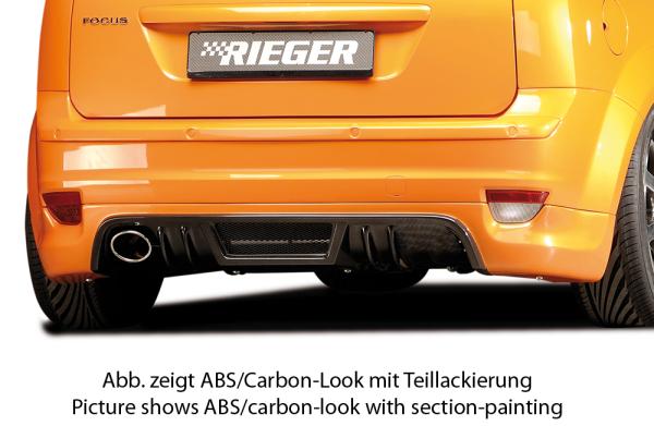 Rieger Heckschürzenansatz für Ford Focus 2 Carbon Look glänzend Y 00099107