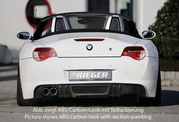 Rieger Heckansatz für BMW Z4 (E85) Carbon Look glänzend K 00099865