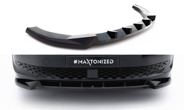 Maxton Design Front Ansatz V.2 für VW Multivan Long T7 schwarz Hochglanz