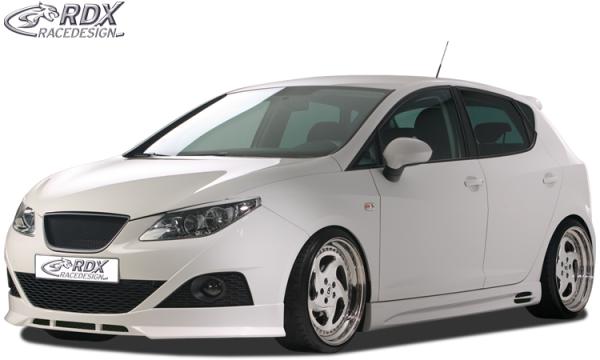 RDX Frontspoiler für SEAT Ibiza 6J, 6J SC & 6J ST -03/2012 (nicht FR, Cupra, Bocanegra) Frontlippe Front Ansatz Spoilerlippe