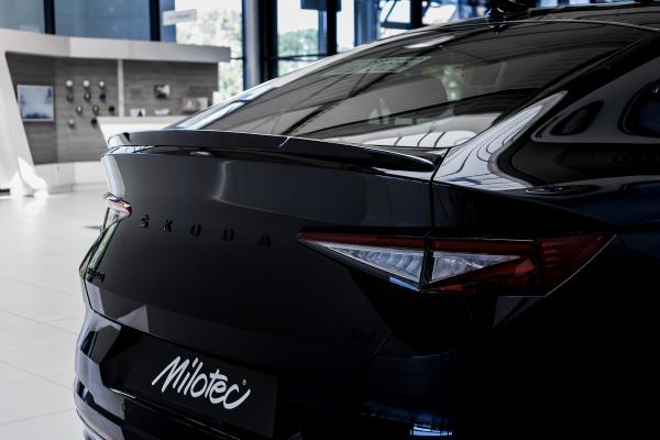 Milotec Heckspoiler Aufsatz für Skoda Enyaq Coupé – ABS schwarz Klavierlack, inkl. ABE