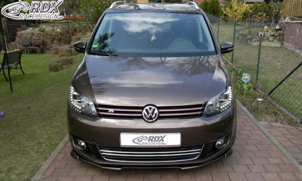 RDX Frontspoilerlippe VARIO-X für VW Touran 1T Facelift (2010-2015) / Caddy 2K (2010-2015) Frontlippe Front Ansatz Vorne Spoilerlippe