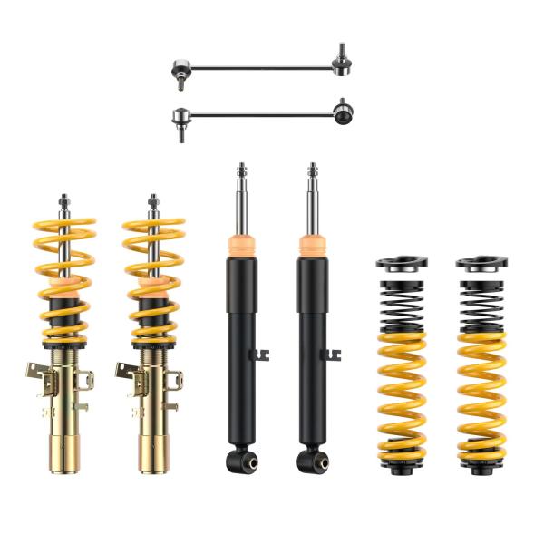 ST Gewindefahrwerk ST XA Stahl verzinkt (mit Härteverstellung) – ST XA GFw BMW 4er Cabrio (G23) Heckantrieb; Typ G3C; ab 1031kg VA-Last – Art.-Nr. 182200GC