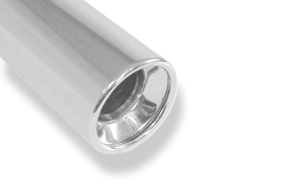 Fox Endschalldämpfer 1x100 Typ 13 rechts/links für Chevrolet Captiva KLAC – Edelstahl, Rohr 45 mm, EG-Gutachten