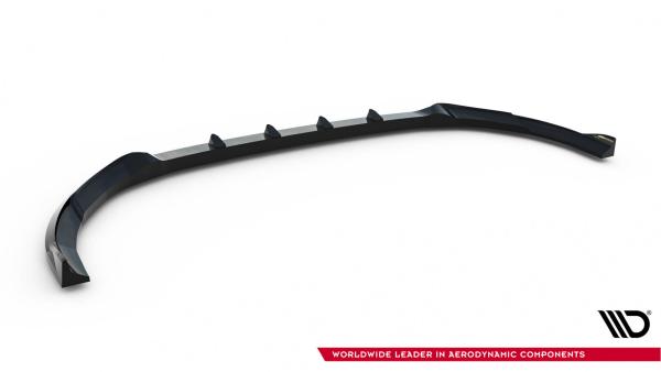 Maxton Design Front Ansatz für V.1 Ford Transit Custom / Tourneo Custom Mk2 schwarz Hochglanz