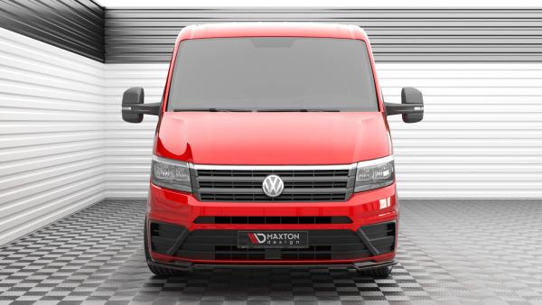 Maxton Design Front Ansatz V.2 für VW Crafter Mk2 schwarz Hochglanz