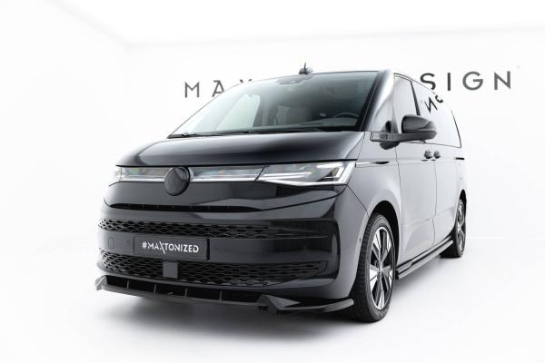 Maxton Design Front Ansatz V.2 für VW Multivan Long T7 schwarz Hochglanz