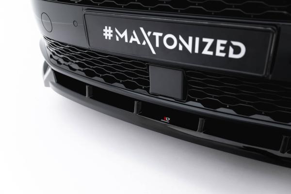 Maxton Design Front Ansatz V.2 für VW Multivan Long T7 schwarz Hochglanz