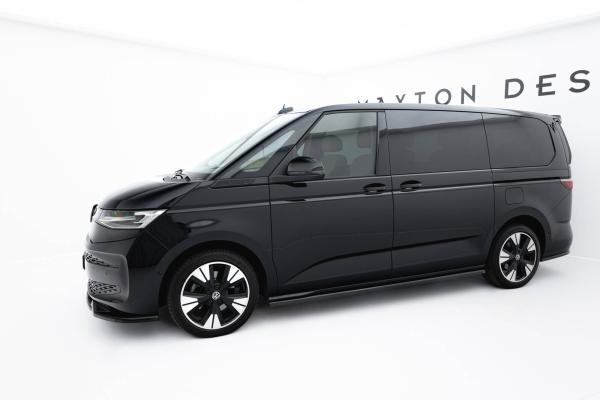 Maxton Design Seitenschweller Ansatz für VW Multivan Long T7 schwarz Hochglanz