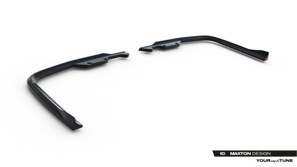 Maxton Design Heck Ansatz Flaps Diffusor für Ford Transit Custom / Tourneo Custom Mk2 schwarz Hochglanz