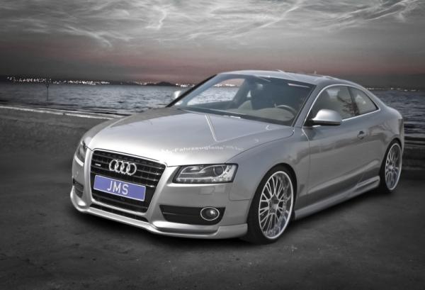 JMS Frontlippe Racelook Exclusiv Line für Audi A5 B8 (Bj. 07–11, ohne S-Line, Coupé/Cabrio/Sportback) – GFK, inkl. Teilegutachten
