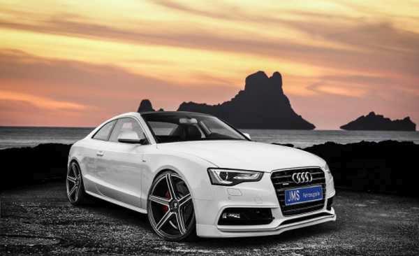 JMS Frontlippe Racelook für Audi A5/ S5 B8 Facelift (ab Bj. 2011, Coupé/Cabrio/Sportback) – GFK, inkl. Teilegutachten
