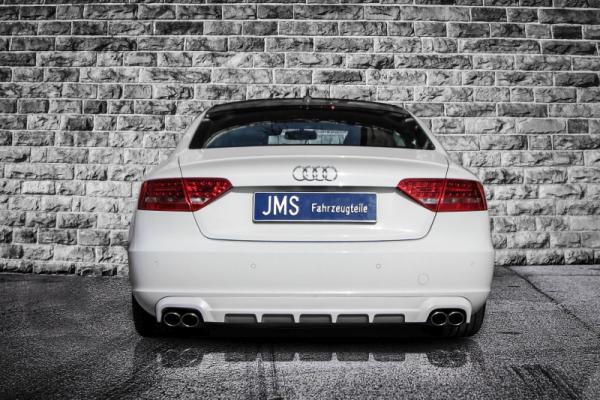 JMS Heckdiffusor Racelook für Audi A5 B8 Sportback (Bj. 07–11, ohne S-Line, bis Facelift) – GFK, inkl. Teilegutachten