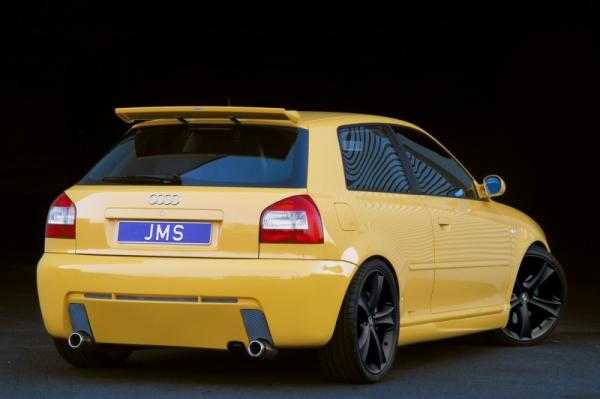 JMS Heckstoßstange Racelook für Audi A3 8L (Bj. 1996–2003, ohne S3) – GFK, inkl. Teilegutachten