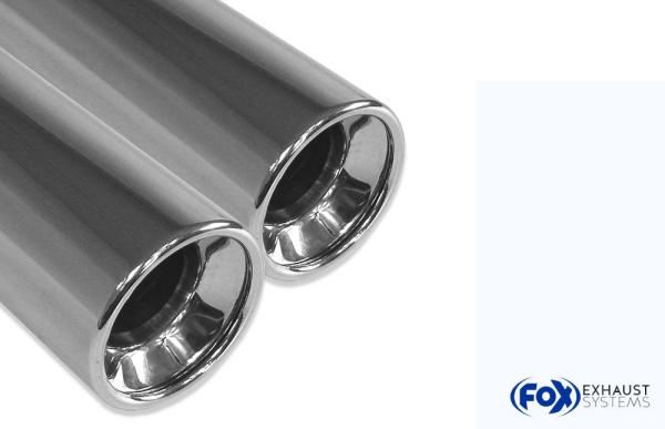 Fox Endschalldämpfer für Deawoo Lacetti – 2x80 mm (Typ 13)