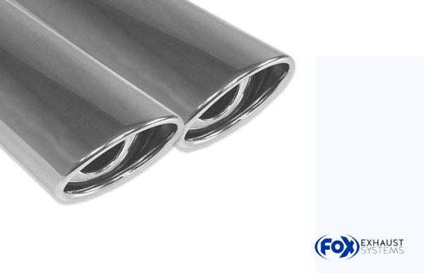 Fox Endschalldämpfer für Deawoo Lacetti – 2x88x74 mm (Typ 33)