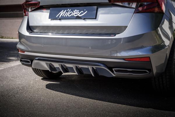 Milotec - Auspuff-Dummies schwarz für Skoda Fabia PJ ohne Monte Carlo