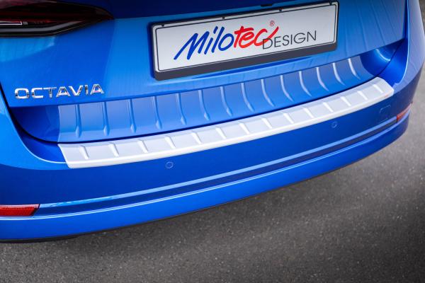 Milotec - Ladekantenschutz ABS ALU-Brush matt für Skoda Octavia PV Combi ab Facelift