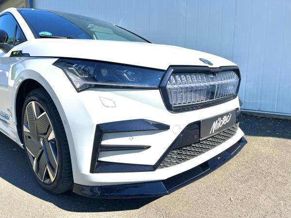 Milotec Frontspoiler für Skoda Enyaq RS & Sportline – ABS schwarz Klavierlack, inkl. ABE