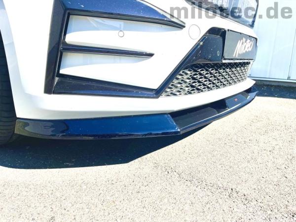 Milotec Frontspoiler für Skoda Enyaq RS & Sportline – ABS schwarz Klavierlack, inkl. ABE