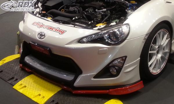 RDX Frontspoilerlippe VARIO-X für TOYOTA GT86 (Passend an Fahrzeuge mit Aero-Paket) Frontlippe Front Ansatz Vorne Spoilerlippe
