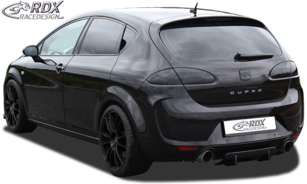 RDX Heckdiffusor U-Diff für SEAT Leon 1P (vor und nach Facelift auch FR & Cupra & Aero-Kit) Diffusor Heck Ansatz
