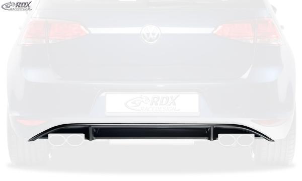 RDX Heckansatz für VW Golf 7 "R-Look" Heckeinsatz Heckblende Diffusor
