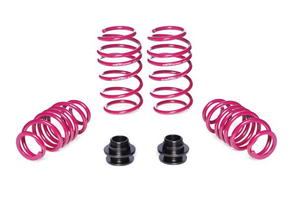 Vogtland Gewindefedernsatz 930007 für Audi A3 8Y, Seat Leon 5F/ KL, VW Golf VII/VIII – höhenverstellbar