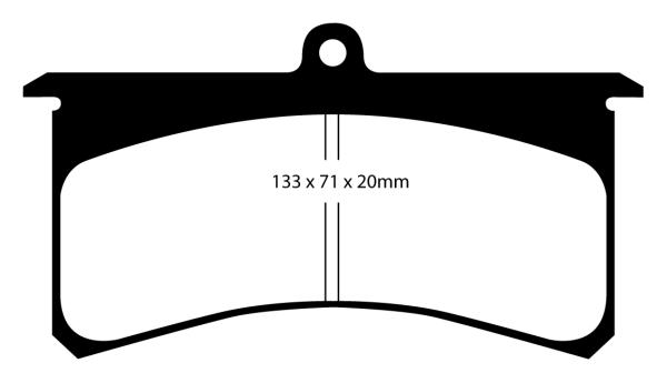 EBC Yellowstuff Bremsbeläge – Vorne für Wilwood Bremssättel LC-GT – DP4007R