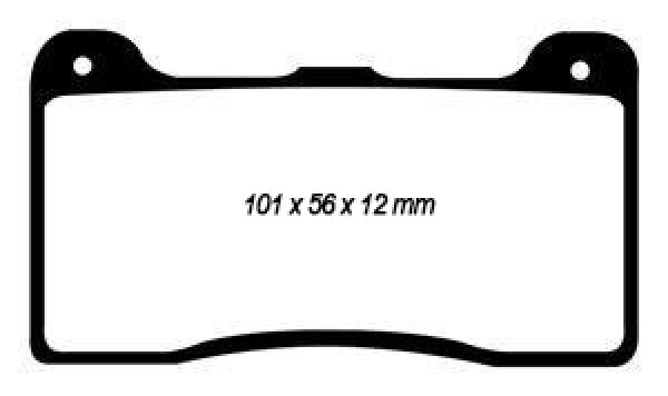 EBC Yellowstuff Bremsbeläge – Vorne für Wilwood Bremssättel Dynapro, Wilwood Bremssättel DPHA – DP4039/2R
