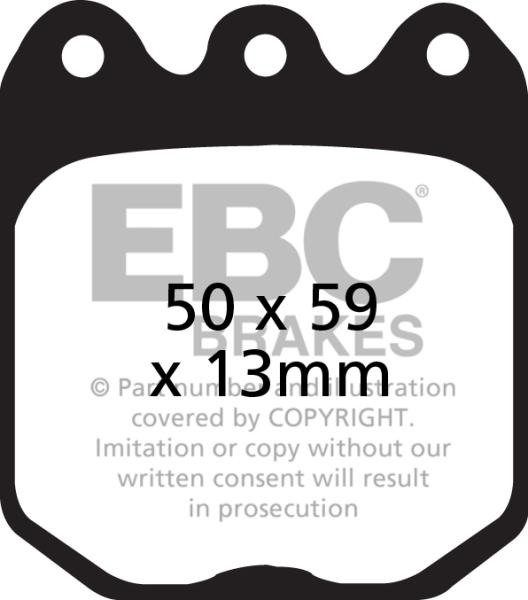 EBC Yellowstuff Bremsbeläge – Vorne für Wilwood Bremssättel Dynalite, Wilwood Bremssättel Dynapro – DP4056R