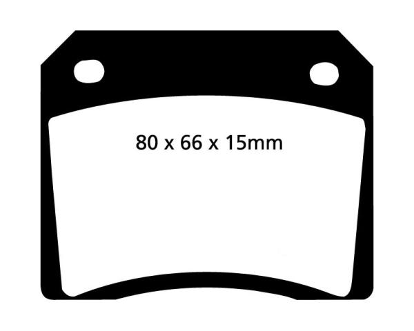 EBC Blackstuff Ultimax Bremsbeläge – Vorne & Hinten für Alfa Romeo GIULIA SPIDER 101_, Aston Martin V8, Jaguar E-Type 2+2, Jaguar E-Type – DP101