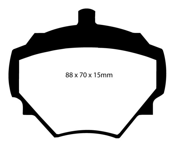 EBC Blackstuff Ultimax Bremsbeläge – Hinten für Land Rover Defender 90, Land Rover Discovery 1 LJ,LG, Land Rover Discovery 2 LJ, LT, Land Rover Range Rover 1 – DP294
