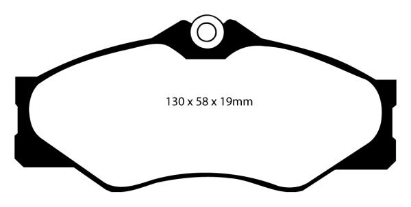 EBC Yellowstuff Bremsbeläge – Vorne für VW Transporter T3 – DP4654R