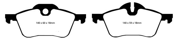 EBC Bluestuff NDX Bremsbeläge – Vorne für Mini Mini R50, R53, Mini Mini R52 – DP51388NDX