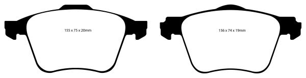 EBC Yellowstuff Bremsbeläge – Vorne für Volvo XC90 – DP41690R