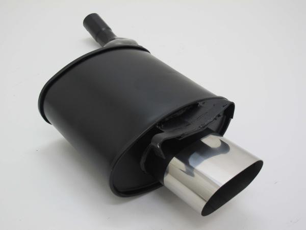 Novus Sportendschalldämpfer Gruppe N für Mercedes Benz SLK R170 (1996–2004) – 135x75 mm Edelstahl-Endrohr scharfkantig, EG-Betriebserlaubnis
