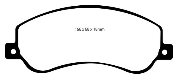 EBC Yellowstuff Bremsbeläge – Vorne für VW Amarok – DP41917R