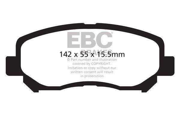 EBC Blackstuff Ultimax Bremsbeläge – Vorne für Mazda CX-5 KE, GH, Mazda CX-5 KF – DPX2134