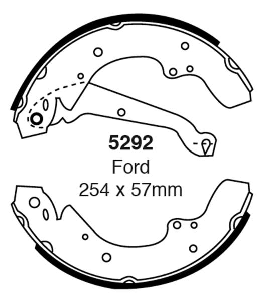 EBC Bremsbacken – Hinten für Ford Granada 2 GU, Ford Granada 2 GNU – 5292