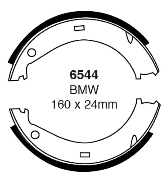 EBC Bremsbacken – Hinten für BMW 3 E36, BMW Z1, BMW Z3 E36/7, BMW Z3 E36/8 – 6544