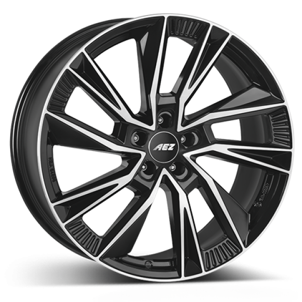 AEZ Alufelge Havanna dark black/polished 8x19 ET45 5x112 Nabe 66.6mm KBA 54899