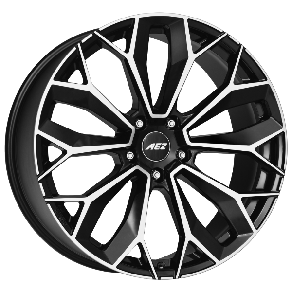 AEZ Alufelge Leipzig dark black/polished 9.5x22 ET42 5x112 Nabe 66.6mm KBA 53360