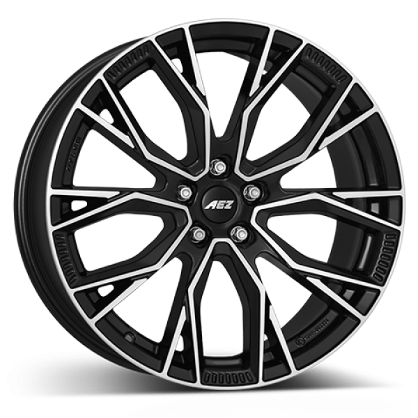 AEZ Alufelge Toronto dark black/polished 10x21 ET39 5x130 Nabe 66.6mm KBA 55718
