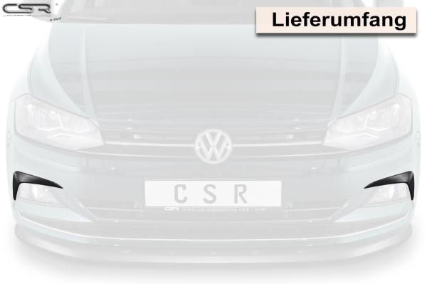 CSR Air Intake Blenden | Airintakes mit ABE für VW Polo 6 2G (Typ AW) AI030-L schwarz matt (Lackierung erforderlich)