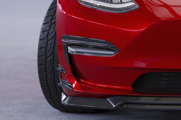 CSR Air Intake Blenden | Airintakes mit ABE für Tesla Model 3 AI031-C Carbon Look glänzend (keine Lackierung erforderlich)