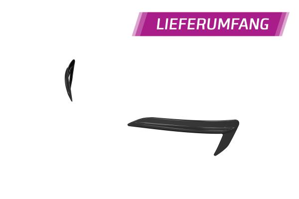 CSR Air Intake Blenden | Airintakes mit ABE für Tesla Model 3 AI031-L Lackierung erforderlich (schwarz matt)